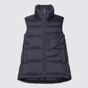 Uniqlo and J+ Jill Sanders collab oversized navy down puffer vest NWT